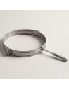 Collare Nervato Acciaio Inox Ø 80 mm Fissaggio Canna Fumaria Confezione 2 Pezzi
