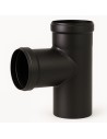 Raccordo T Scarico Fumi Stufa Pellet 90° Diametro 80 mm Spessore 1,2 mm
