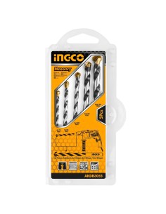 Set 5 Punte Acciaio Trapano Muratura Foratura Precisa Professionale 