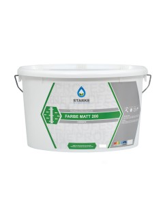 Farbe Matt 200 Pittura Acrilica Coprente Traspirante Bassa Lavabilità Interni