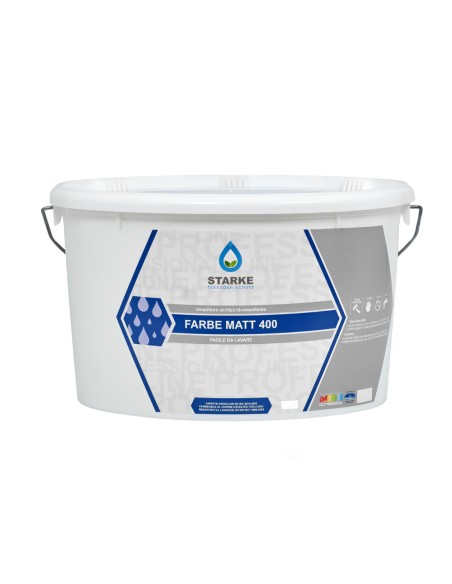 Farbe Matt 400 Pittura Acrilica Idrorepellente Coprente Traspirante Interni