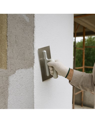 Fassaden Schutz Spatolato Acril Silossanico Antialga Rivestimento Murale Rasato