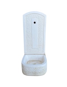 Fontana Giardino Calcestruzzo Senza Rubinetto 40x40xH.90 cm Serie Grecale 