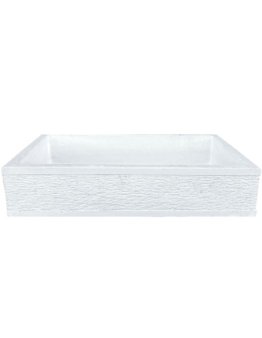 Pilozza Serie Grecale Cemento Calcestruzzo Zigrinata L.70 x P.35 x H.16 Cm