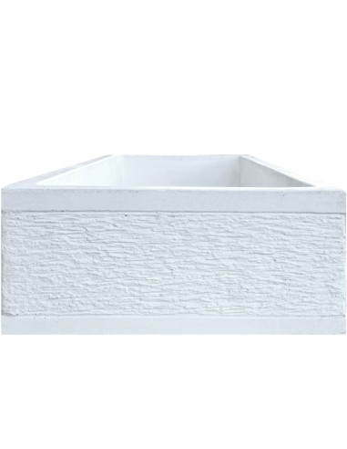 Pilozza Serie Grecale Cemento Calcestruzzo Zigrinata L.70 x P.35 x H.16 Cm