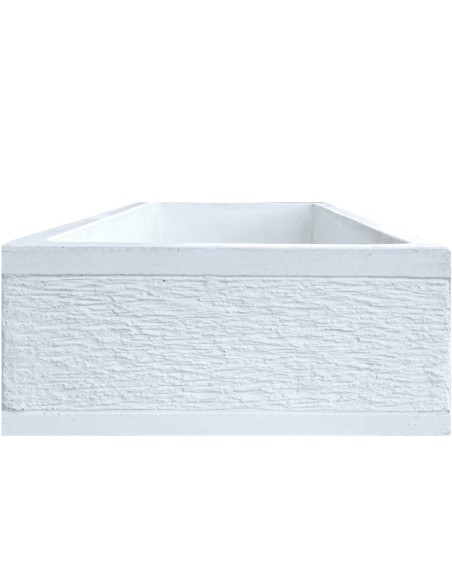 Pilozza Serie Grecale Cemento Calcestruzzo Zigrinata L.70 x P.35 x H.16 Cm