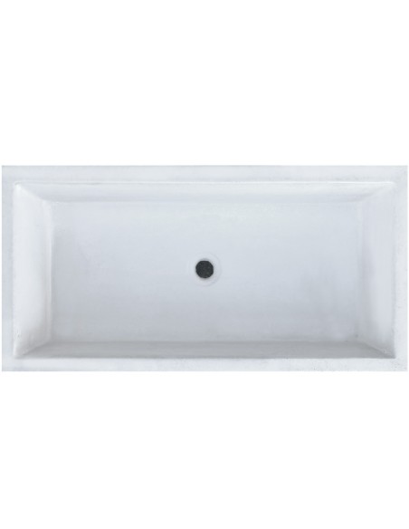 Pilozza Serie Grecale Cemento Calcestruzzo Zigrinata L.70 x P.35 x H.16 Cm