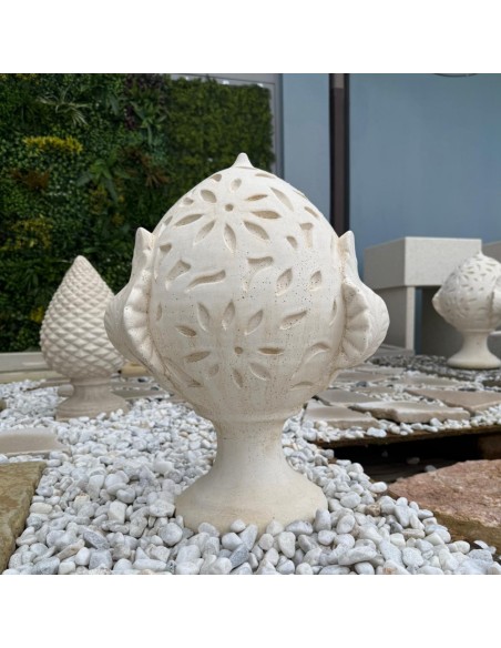 Pigna Fiorissima Cemento Bianco 20 x 35 x H.50 cm Arredo Giardino Esterni