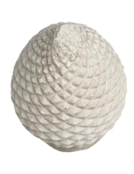 Pigna Salentina Cemento Bianco 19 x 19 x H.46 cm Arredo Giardino Esterni