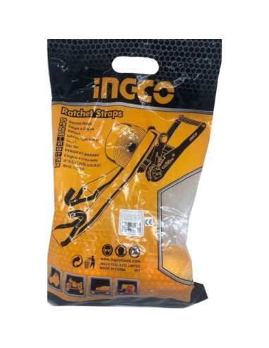 Cinghie Cricchetto 10 Metri x 50 mm 5 Tonnellate Ancoraggio Fissaggio Oggetti