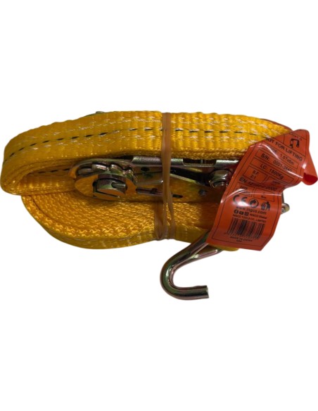 Cinghie Cricchetto 6 Metri x 25 mm 1,5 Tonnellate Ancoraggio Fissaggio Oggetti