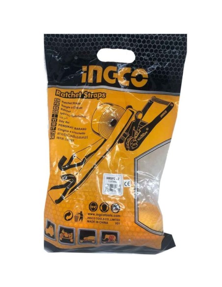 Cinghie Cricchetto 6 Metri x 25 mm 1,5 Tonnellate Ancoraggio Fissaggio Oggetti