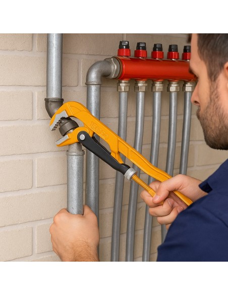 Chiave Giratubi 45° Diametro 67 mm Modello Svedese Professionale  