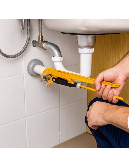 Chiave Giratubi 45° Diametro 67 mm Modello Svedese Professionale  