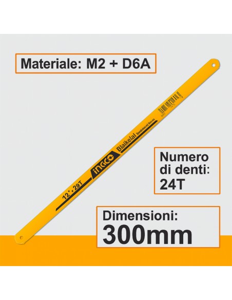 Lama Seghetto Bi-Metal 24T M2 da 300 mm  