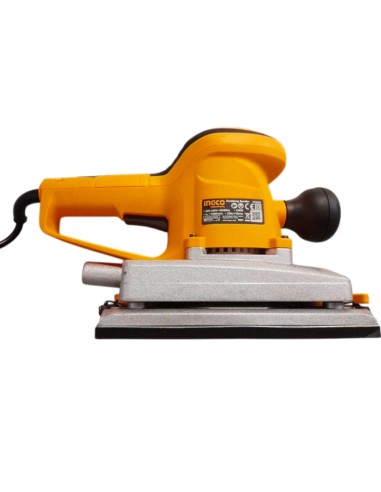 Levigatrice Orbitale A Filo Base Alluminio 350W 5 Fogli Abrasivi + Set Spazzole