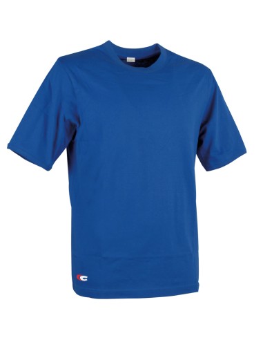 T-shirt Zanzibar Manica Corta Colore Blu Royal 100% Cotone Traspirante Leggera