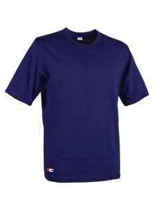 T-shirt Zanzibar Manica Corta Colore Blu Navy 100% Cotone Traspirante Leggera