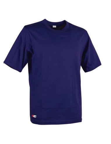 T-shirt Zanzibar Manica Corta Colore Blu Navy 100% Cotone Traspirante Leggera