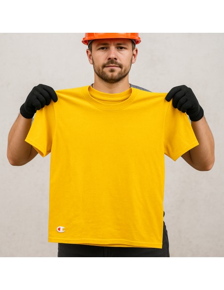 T-shirt Zanzibar Manica Corta Colore Giallo 100% Cotone Traspirante Leggera