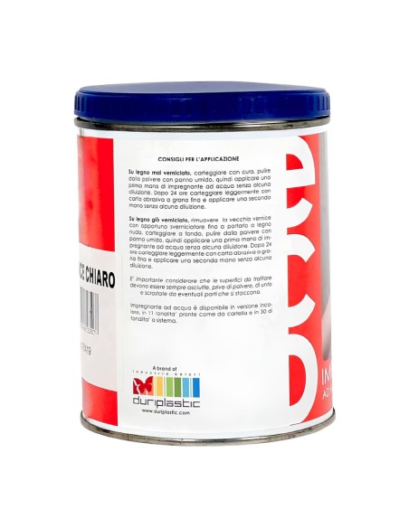 Impregnante Colore Mogano Soluzione Acrilica Fondo Protettivo Legno Ecolux