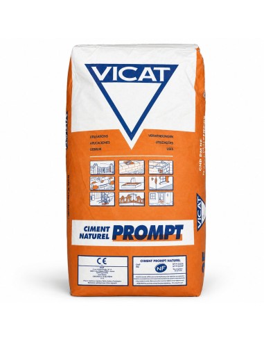 Cemento Rapido Francese Naturale Prompt  Riparazioni Sigillature Ancoraggi 25 kg