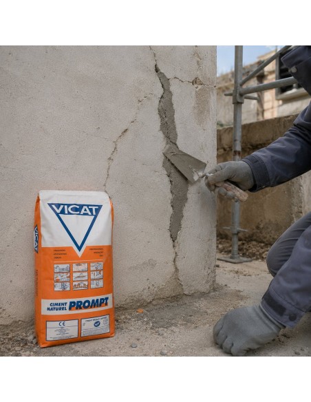 Cemento Rapido Francese Naturale Prompt  Riparazioni Sigillature Ancoraggi 25 kg