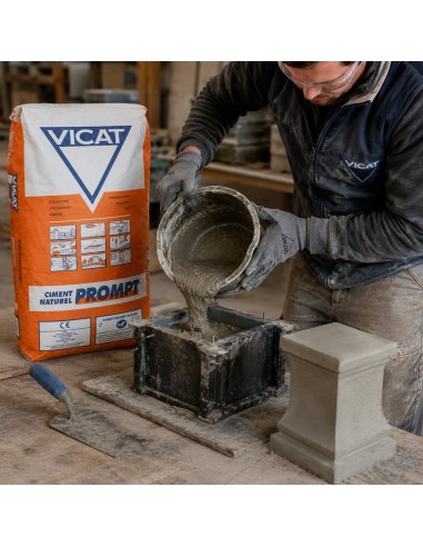 Cemento Rapido Francese Naturale Prompt  Riparazioni Sigillature Ancoraggi 25 kg