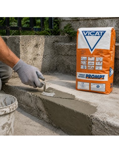 Cemento Rapido Francese Naturale Prompt  Riparazioni Sigillature Ancoraggi 25 kg