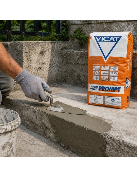 Cemento Rapido Francese Naturale Prompt  Riparazioni Sigillature Ancoraggi 25 kg