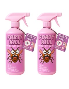 Insetticida Zanzare Giardino Repellente Fortykill Protezione Acari 2 Pezzi