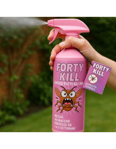 Insetticida Zanzare Giardino Repellente Fortykill Protezione Acari 6 Pezzi