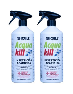 Insetticida Acaricida Acqua Kill Insetti Striscianti Volanti Acari 500ml 2 Pezzi