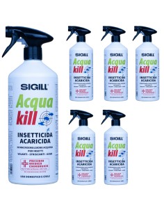 Insetticida Acaricida Acqua Kill Insetti Striscianti Volanti Acari 500ml 6 Pezzi