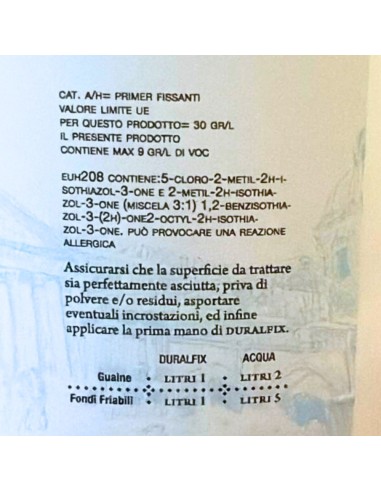 I Pre Trattamenti Primer Duralfix Trasparente Isolante Acrilico Consolidante