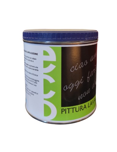 Smalto Ecologico Nero Effetto Lavagna Formato 0.5L Finitura Opaca Ecolux