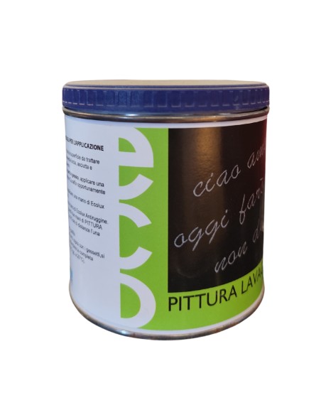 Smalto Ecologico Nero Effetto Lavagna Formato 0.5L Finitura Opaca Ecolux