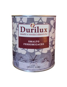 Durilux Smalto Sintetico Grigio Scuro 230 Ferromicaceo Antichizzante Ferro