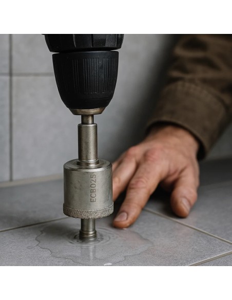 Foretto Diamantato Ad Umido Trapano Avvitatore Attacco A Stelo Diametro 10mm