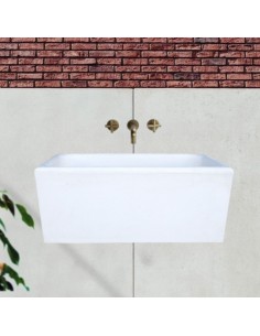 Pilozza Calcestruzzo Cemento Serie Ostuni Design Moderno Bianco Verniciabile 2