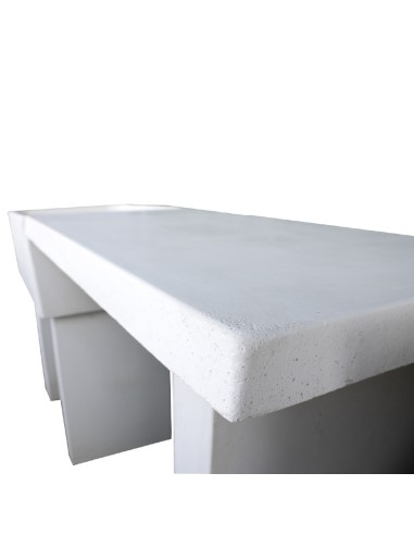Pilozza Lavabo Calcestruzzo Cemento Serie Ostuni Incasso Destra Piano Laterale 