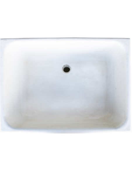 Pilozza Lavabo Calcestruzzo Cemento Serie Ostuni Incasso Destra Piano Laterale 