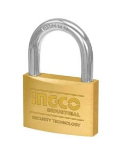 Lucchetto Ad Arco Ottone Con 3 Chiavi Estraibili Ottone Nichelato  
