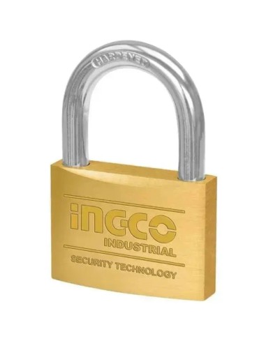 Lucchetto Ad Arco Ottone Con 3 Chiavi Estraibili Ottone Nichelato  