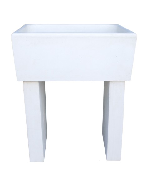 Pilozza Calcestruzzo Cemento Serie Ostuni 60 x 47 x H 30 cm Con Piedi 