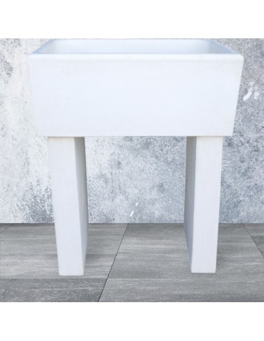 Pilozza Calcestruzzo Cemento Serie Ostuni 60 x 47 x H 30 cm Con Piedi 