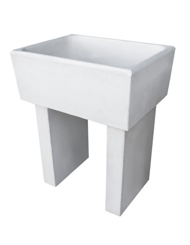 Pilozza Calcestruzzo Cemento Serie Ostuni 60 x 47 x H 30 cm Con Piedi 
