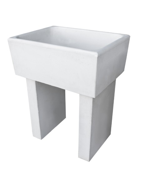 Pilozza Calcestruzzo Cemento Serie Ostuni 60 x 47 x H 30 cm Con Piedi 