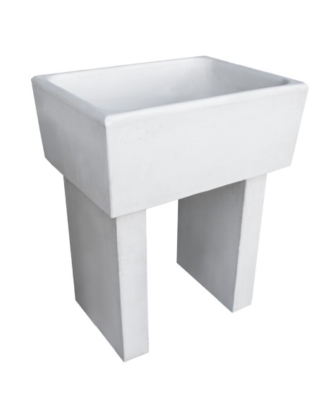 Pilozza Calcestruzzo Cemento Serie Ostuni 60 x 47 x H 30 cm Con Piedi 