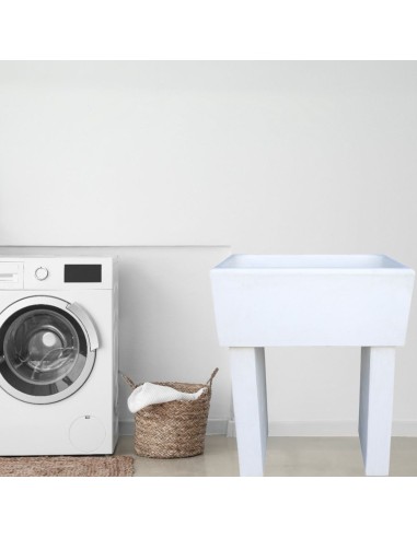 Pilozza Calcestruzzo Cemento Serie Ostuni 60 x 47 x H 30 cm Con Piedi 